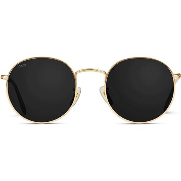Reflective Lens Round Trendy Sunglasses